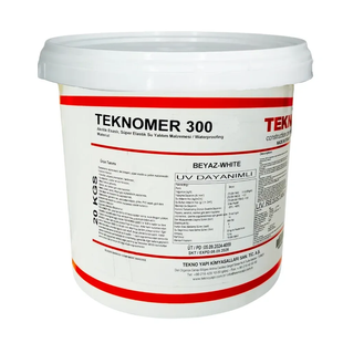 Акрилова гідроізоляція Teknomer 300 &mdash; еластична УФ-стійка мастика для басейнів, терас, балконів, покрівлі і ванних кімнат, 20 кг TM300 фото