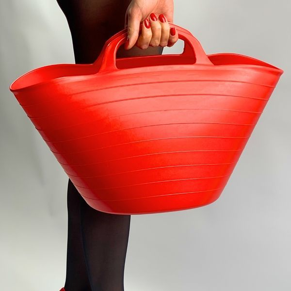 Ведро эластичное строительное Elastic Bucket Lux 16 л, красное (333) 333 фото