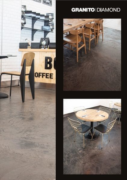 Microcement, decorative plaster for walls and floors Granito Diamond (gray) 20 kg