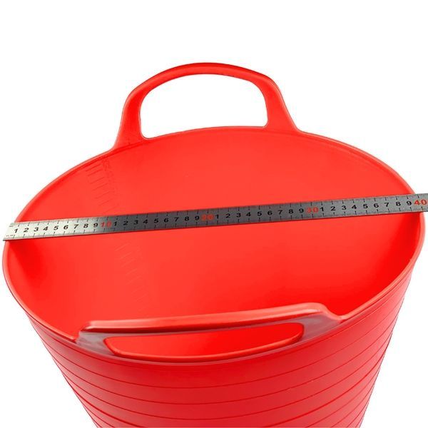 Ведро эластичное строительное Elastic Bucket Lux 26 л, красное (335) 335 фото