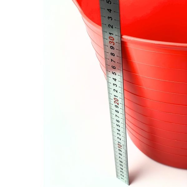 Ведро эластичное строительное Elastic Bucket Lux 26 л, красное (335) 335 фото