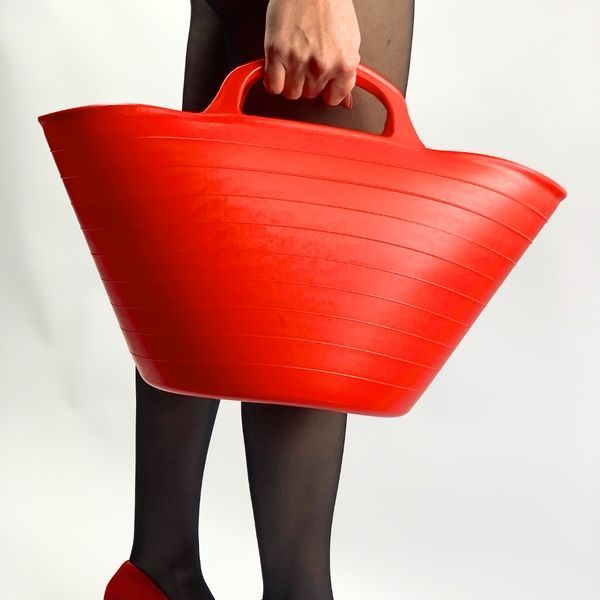 Ведро эластичное строительное Elastic Bucket Lux 26 л, красное (335) 335 фото