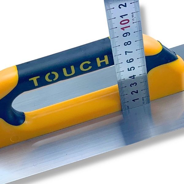Гладилка штукатурная 30 см Closed Touch&nbsp;Handle, нержавеющая сталь, желтая (129)