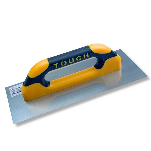 Гладилка штукатурная 30 см Closed Touch&nbsp;Handle, нержавеющая сталь, желтая (129)