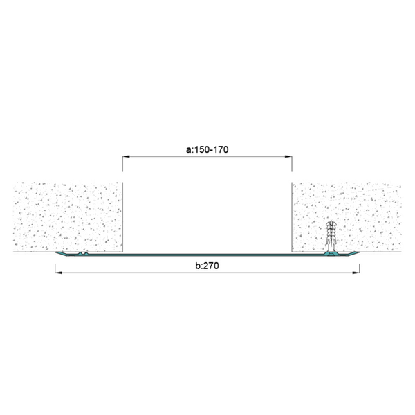 Aluminum lining for walls and ceilings Arfen AR 270 DT, 3 linear meters