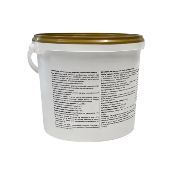 Tenax Profflex A one-component acrylic sealant 7 kg for outdoor use. White