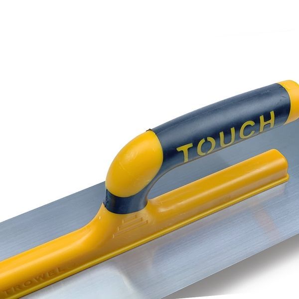 Гладилка штукатурная 40 см Touch Plaster Trowel Open Handle, нержавеющая сталь, желтая (145) 145 фото