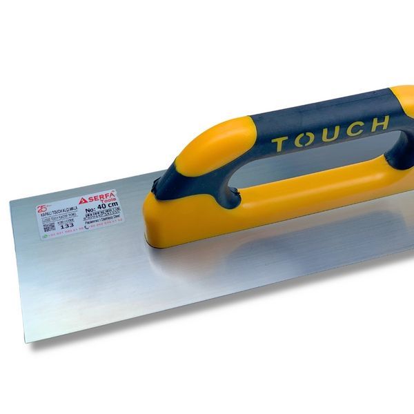 Гладилка штукатурная 40 см Closed Touch&nbsp;Handle, нержавеющая сталь, желтая (133) 133 фото