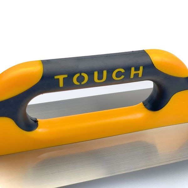 Гладилка штукатурная 40 см Closed Touch&nbsp;Handle, нержавеющая сталь, желтая (133) 133 фото