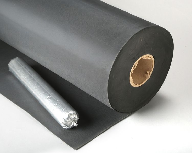 EPDM membrane for sealing construction and expansion joints of water and water under pressure ProElast, thickness 1.5 mm, width 750 mm, 1 m.p.