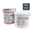 Teknobond 620 Water-Based Epoxy Paint, Vapor-Permeable, 20 kg Kit. Gray (RAL 7031)