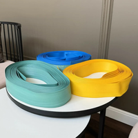 Flexible PVC skirting board PS 5510. Elastic floor skirting board, turquoise, 25 linear meters.