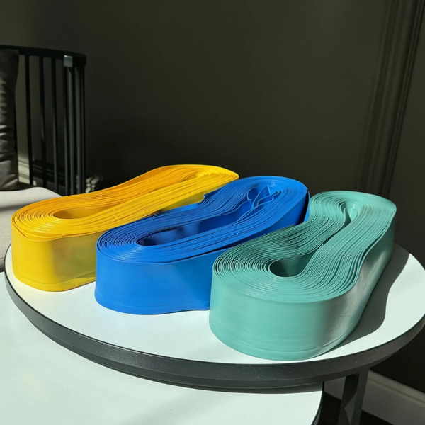 Flexible PVC skirting board PS 5510. Elastic floor skirting board, turquoise, 25 linear meters.
