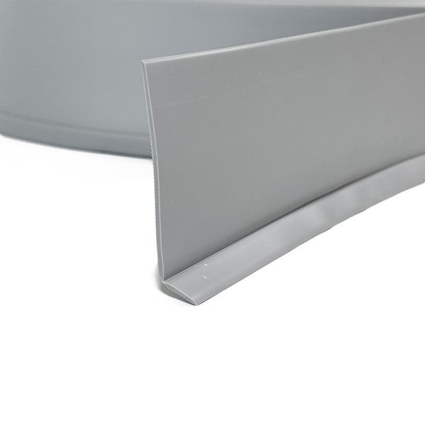 Flexible skirting board for the floor Arfen PS5510 light gray PVC, 50 m.p.