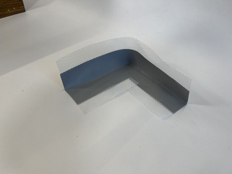 Гидроизоляционная лента, внутренний угол Teknomer PVC 120мм/70мм TMPVCV фото
