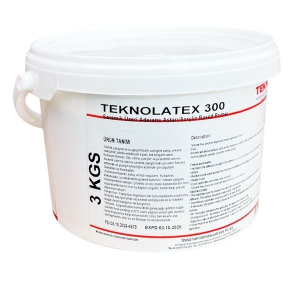 Бетоноконтакт ґрунтовка Teknolatex 300 (3 кг). Біла TLX300 фото