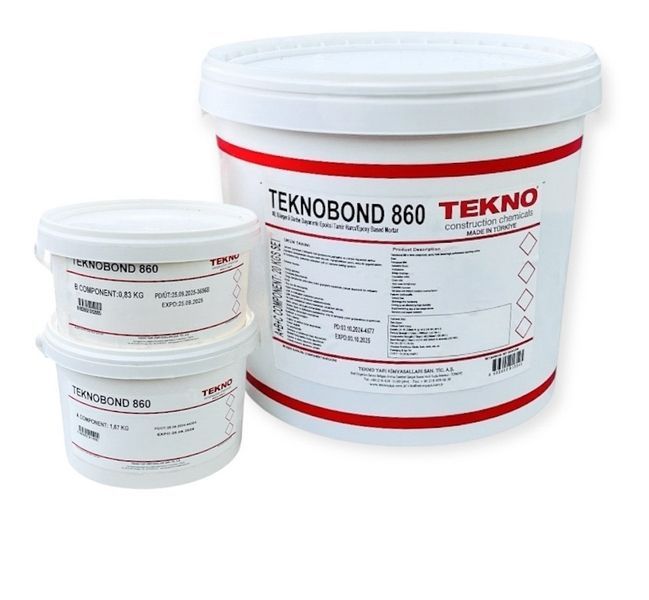 Епоксидно-цементна суміш для ремонту, монтажу та профілювання Teknobond 860, комплект 20 кг.  TKNBND860 фото