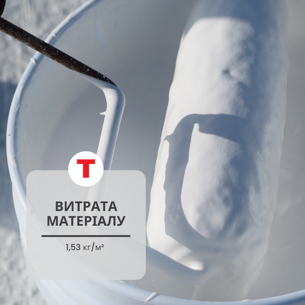 Acrylic superelastic mastic for waterproofing, resistant to ultraviolet radiation Teknomer 300 EX (3 kg) White